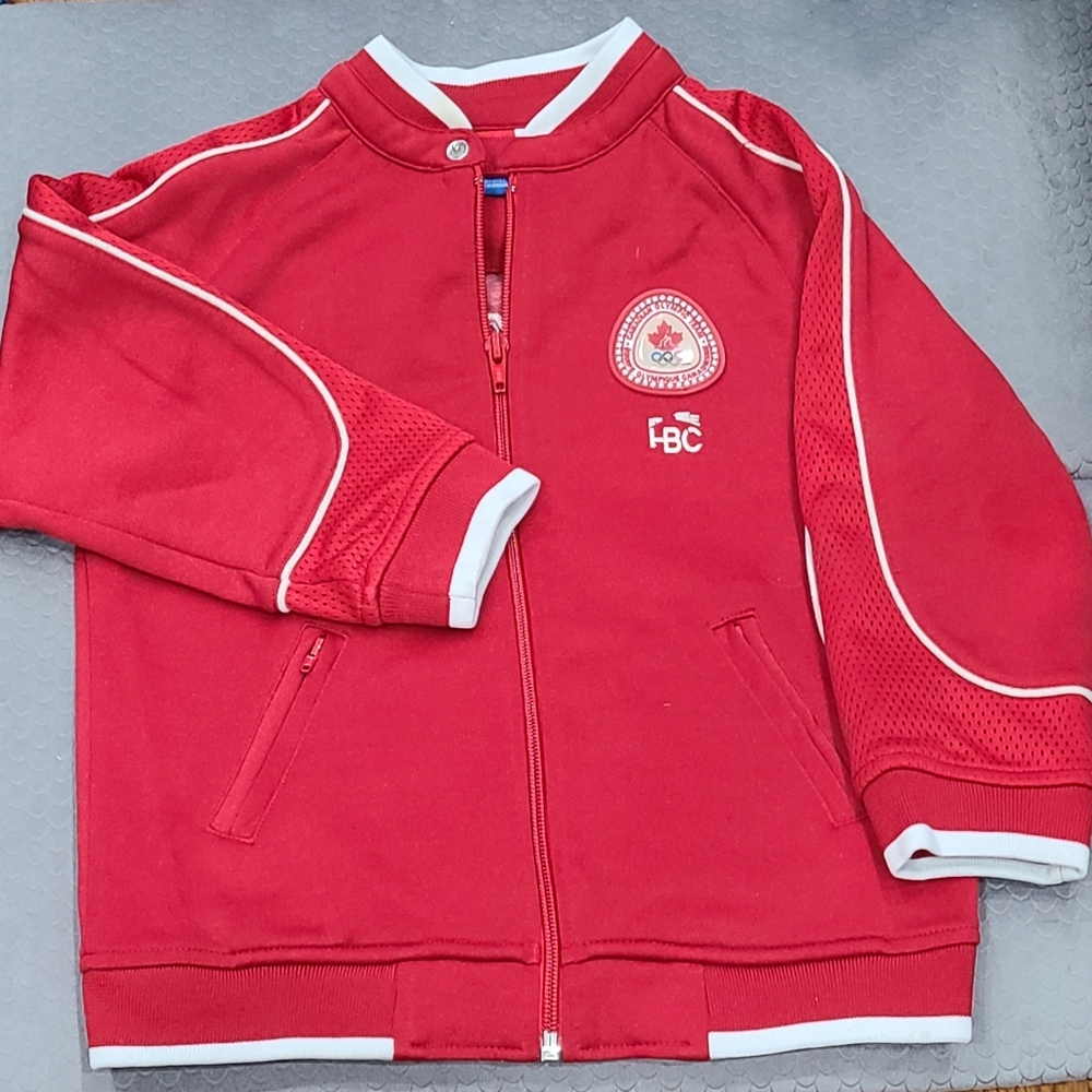 Red Kids Sweatshirt with Logo